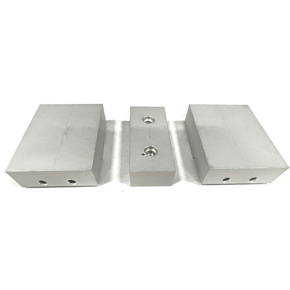 Vise Jaw Sets, Jaw Width (mm): 152.4 , Jaw Width (Inch): 6 , Set Type: Component Kit , Material: Aluminum , Vise Compatibility: 4