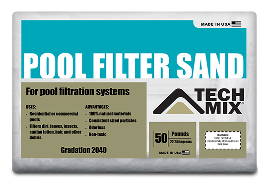 Tech-Mix Pool Filter Sand 50lb MPN:100468