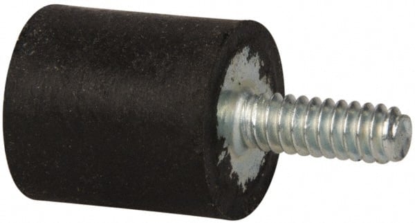 6 Lb Capacity, 6-32 Plate/Stud Vibration Isolator MPN:50170