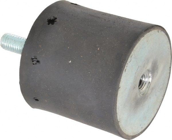 250 Lb Capacity, 1/2-13 Plate/Stud Vibration Isolator MPN:51557-1