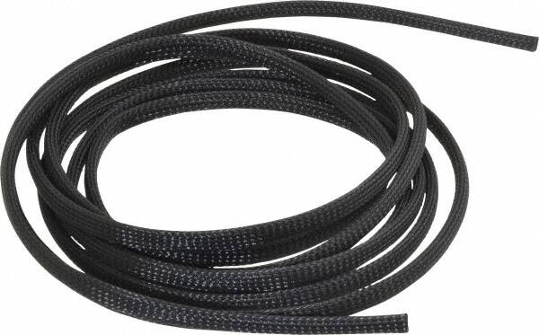 Black Braided Expandable Cable Sleeve MPN:CCP0.25BK10