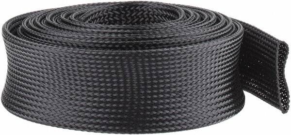 Black Braided Expandable Cable Sleeve MPN:CCP1.50BK10