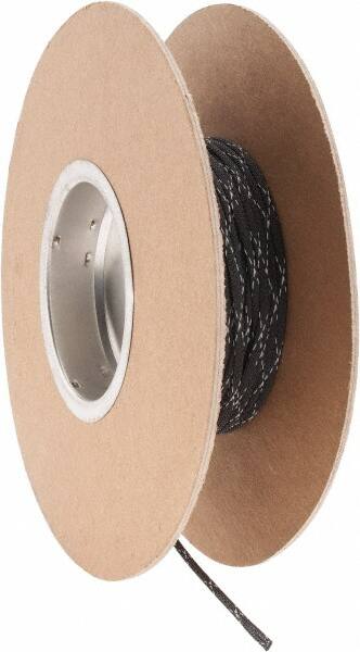 100 Ft. Long, Black and White Braided Expandable Cable Sleeve MPN:FRN0.13BK100