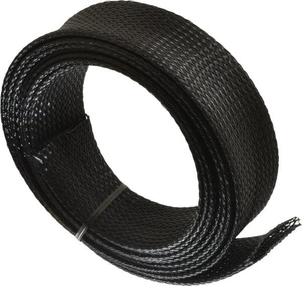 10 Ft. Long, Black Braided Expandable Cable Sleeve MPN:HWN2.00BK10