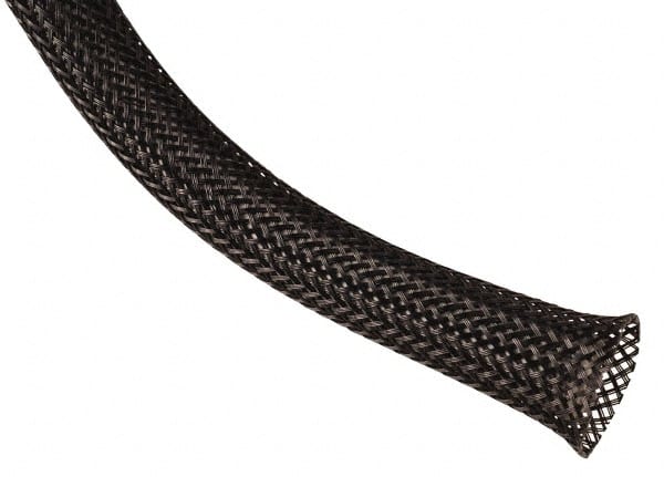 Black Braided Expandable Cable Sleeve MPN:PTN0.13BK500