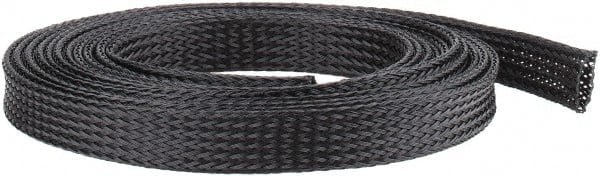 Black Braided Expandable Cable Sleeve MPN:PTN0.50BK10