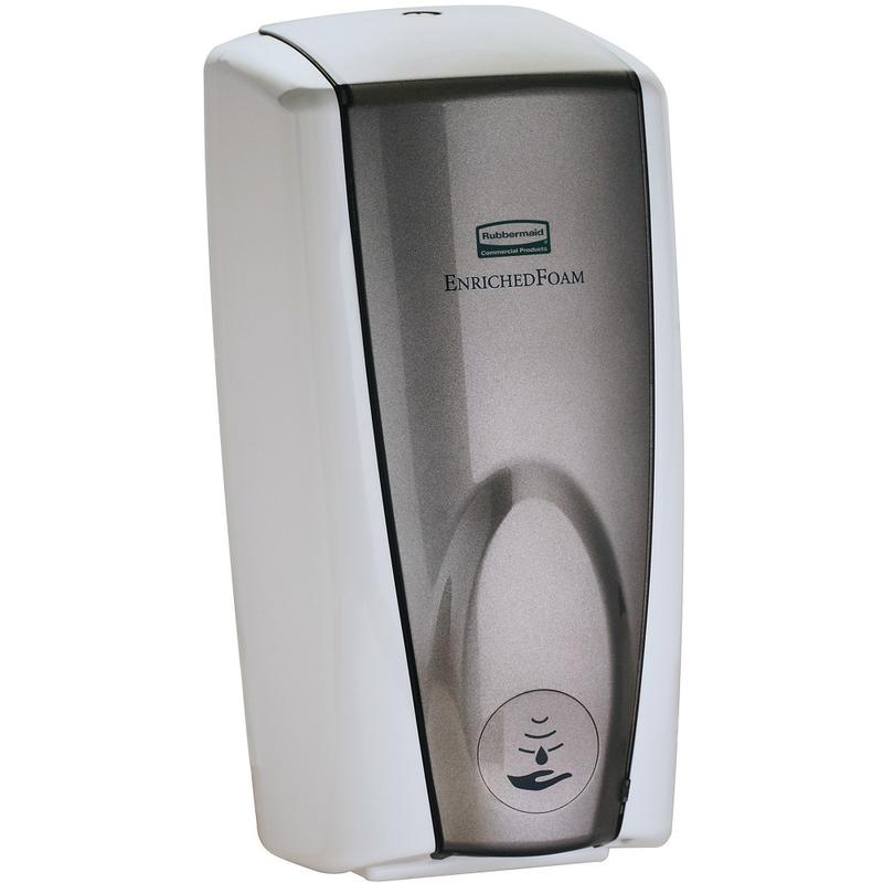 Rubbermaid Auto Foam Soap Dispenser, Gray Pearl/White MPN:FG750140