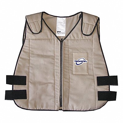 E7357 Cooling Vest Khaki 5 to 10 hr 2XL MPN:6626-KHA2XL