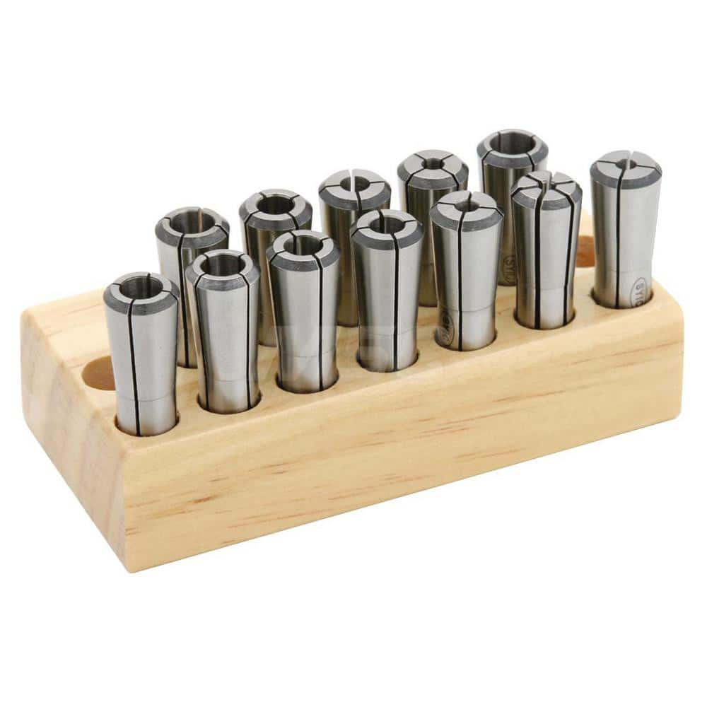 Collet Set: 12 Pc, Series SlimFIT 6, 7/64 to 1/4