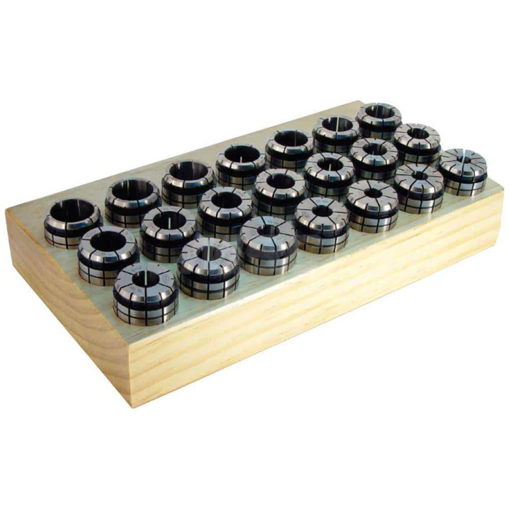 Collet Set: 57 Pc, Series TG100, 1/8 to 1