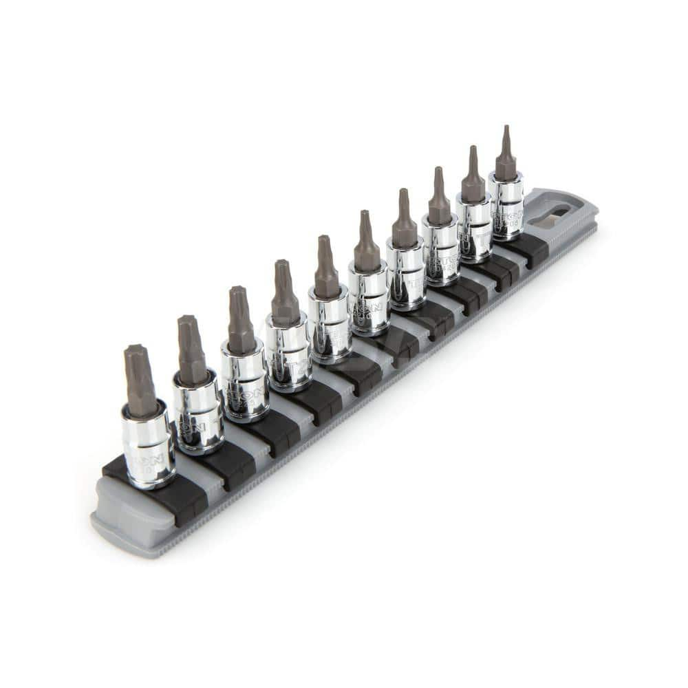 1/4 Inch Drive Torx Bit Socket Set, 10-Piece (T6-T30) MPN:SHB90103