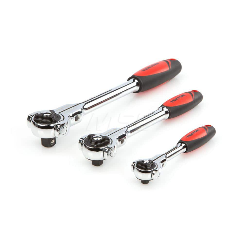 1/4, 3/8, 1/2 Inch Drive Swivel Head Ratchet Set (3-Piece) MPN:91804