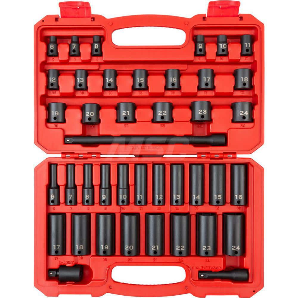 Socket Set Socket Set: 41 Pc, 6.00 to 24.00 mm Socket MPN:SID91401