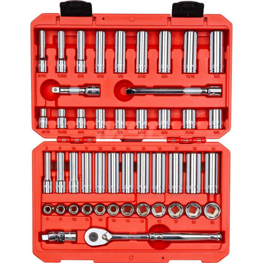 Ratchet & Socket Set Socket Set: 47 Pc, MPN:SKT15301