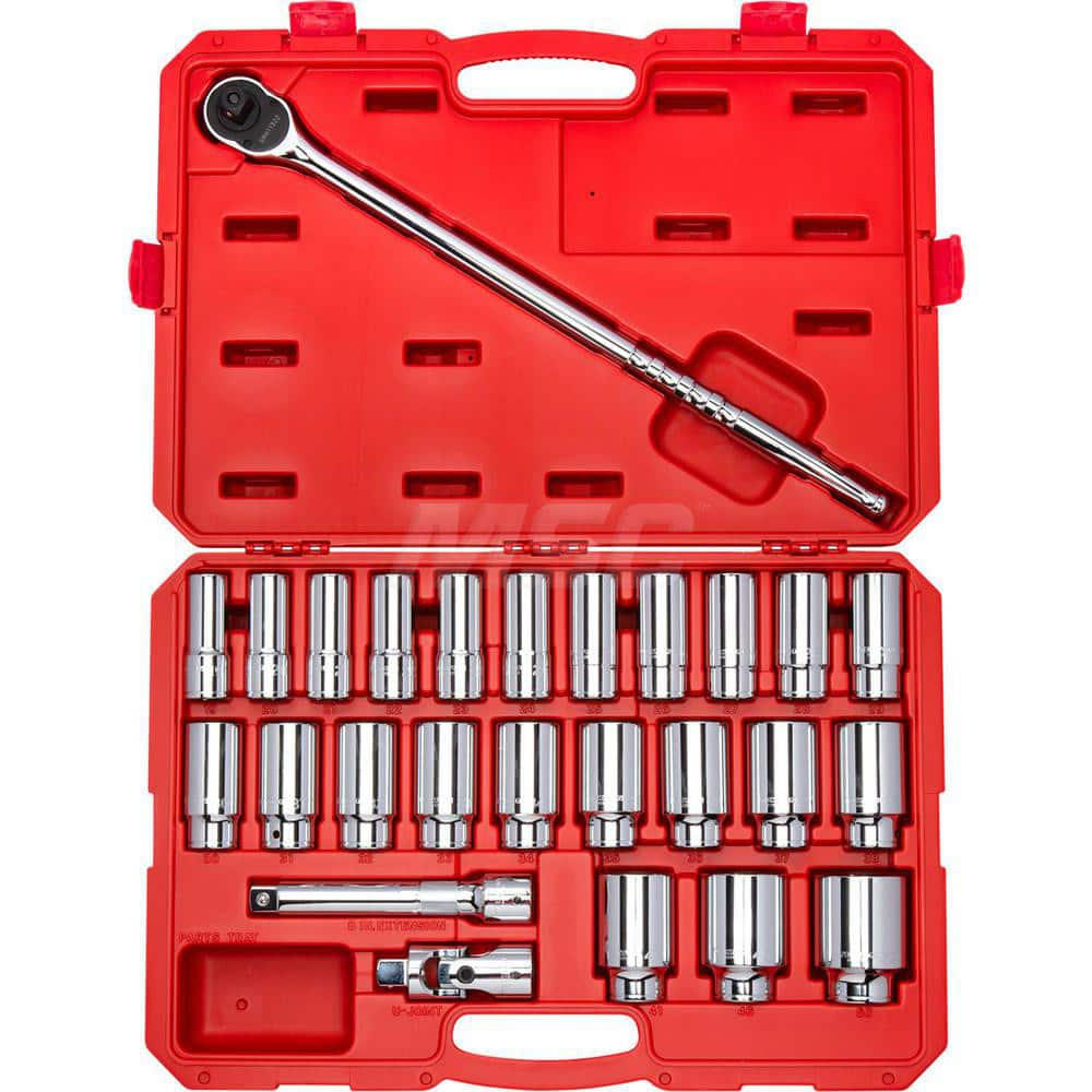 Socket Set Socket Set: 27 Pc, 19 to 50 mm Socket MPN:SKT35206