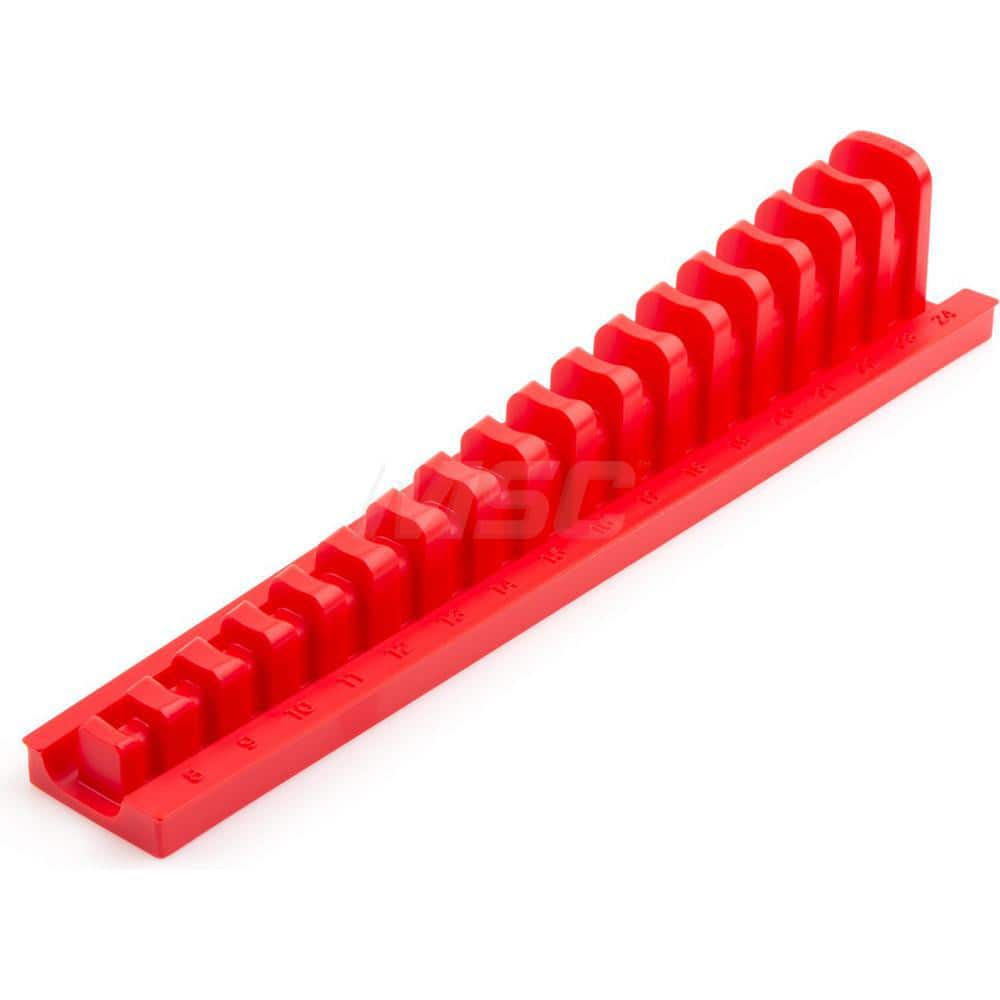 17-Tool 3/8 Inch Drive Crowfoot Wrench Organizer Rack, Red (8-24 mm) MPN:ORG26217