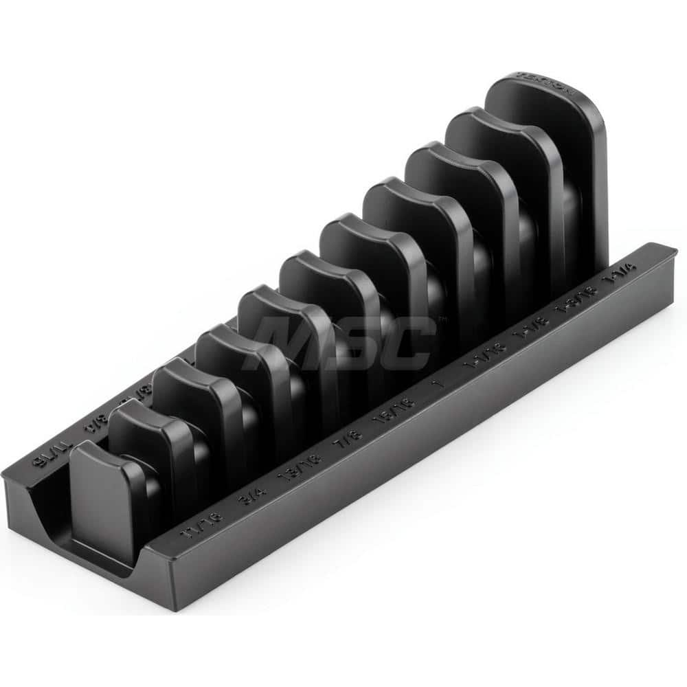 10-Tool 1/2 Inch Drive Crowfoot Wrench Organizer Rack, Black (11/16 - 1-1/4 in.) MPN:ORG26310