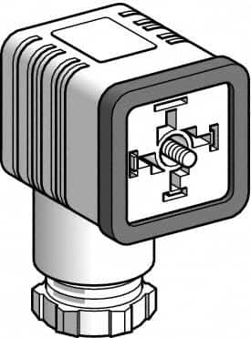 16 Amp, 4 Pin Elbowed Female Field Attachable Connector Sensor and Receptacle MPN:XZCC43FCP40B