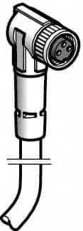 4 Amp, M8 3 Pin Elbowed Female Cordset Sensor and Receptacle MPN:XZCP0666L2