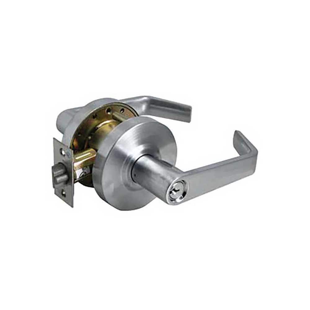 Lever Locksets, Lockset Type: Entry , Key Type: Keyed Different , Back Set: 2-3/8 (Inch), Cylinder Type: Conventional , Material: Steel  MPN:L2053-8-26D