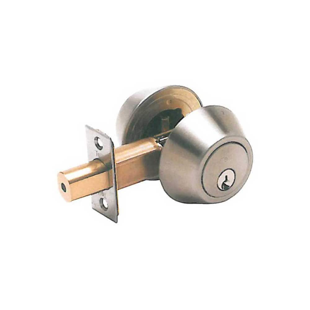 Deadbolts, Deadbolt Type: Double Cylinder , Key Type: Keyed Alike , Mount Type: Through Hole , Material: Steel , Minimum Door Thickness: 1.375in  MPN:DB2062-SC-10B