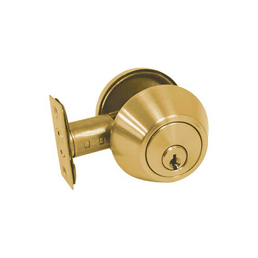 Deadbolts, Deadbolt Type: Single Cylinder , Key Type: Keyed Alike , Mount Type: Through Hole , Material: Steel , Minimum Door Thickness: 1.375in  MPN:DB3060-KW-US3