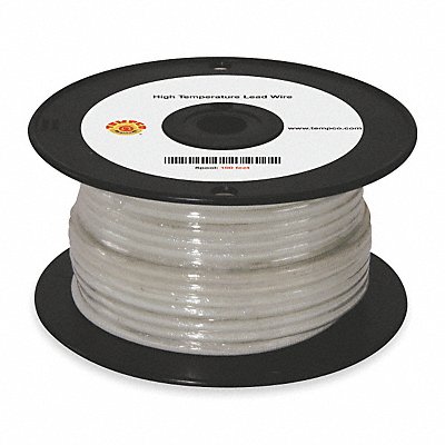 High Temp Lead Wire 10AWG 100ft Natural MPN:LDWR-1015