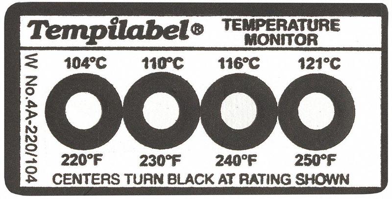 Non-Reversible Temp Indicator Strip PK10 MPN:26702