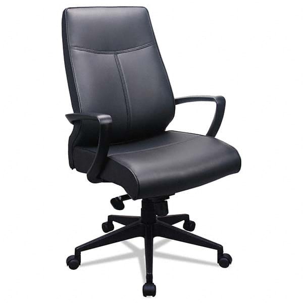 Task Chair:  Leather,  No,  19-1/7 to  22-5/9