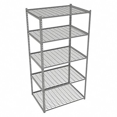 Boltless Shelving 30x84x42in Strtr MPN:ZA7-4230S-5W