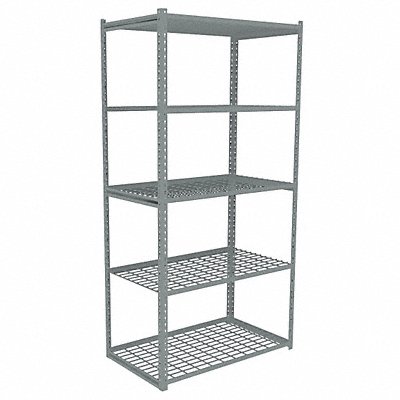 Boltless Shelving 30x84x42in Strtr MPN:ZAH7-4230S-5W