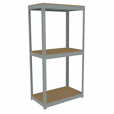 Boltless Shelving 18x84x42in Strtr MPN:ZLC7-4218S-3D