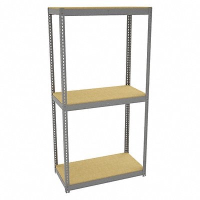 Boltless Shelving 24x84x48in Strtr MPN:ZLC7-4824S-3D