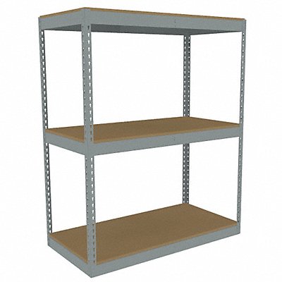 Boltless Shelving 24x60x48in Strtr MPN:ZLE5-4824S-3D