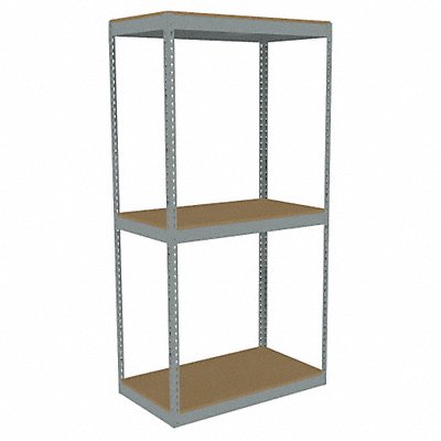 Boltless Shelving 18x84x42in Strtr MPN:ZLE7-4218S-3D