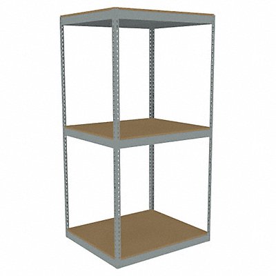 Boltless Shelving 30x84x42in Strtr MPN:ZLE7-4230S-3D