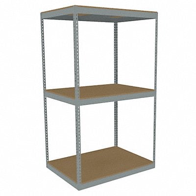 Boltless Shelving 36x84x48in Strtr MPN:ZLE7-4836S-3D