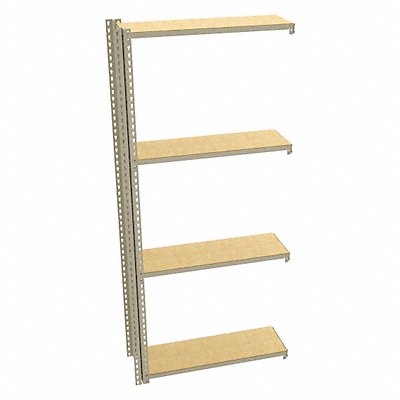 Boltless Shelving 12x84x36in AdOn MPN:ZV7-3612A-4D SAND