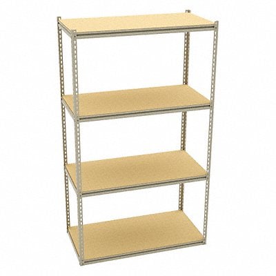 Boltless Shelving 24x84x48in Strtr MPN:ZV7-4824S-4D SAND