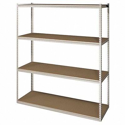 Boltless Shelving 18x84x60in Strtr MPN:ZV7-6018S-4D SAND