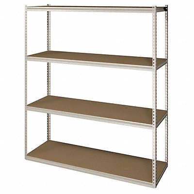 Boltless Shelving 36x84x60in Strtr MPN:ZV7-6036S-4D SAND