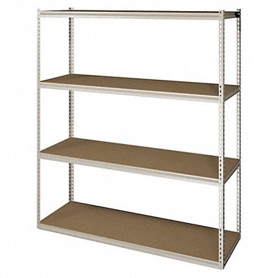 Boltless Shelving 24x84x72in Strtr MPN:ZV7-7224S-4D SAND