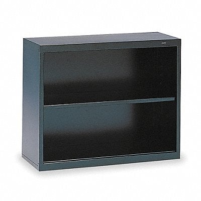 Welded Steel Bookcase 28in 2 Shelf Black MPN:B-30BK