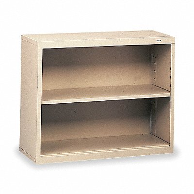 Welded Steel Bookcase 28in 2 Shelf Putty MPN:B-30CP