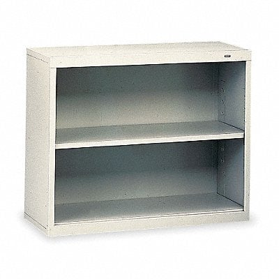 Welded Steel Bookcase 28in 2 Shelf Gray MPN:B-30LG