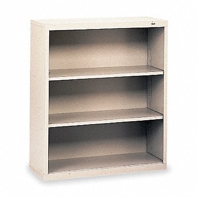 Welded Steel Bookcase 40in 3 Shelf Gray MPN:B-42LG