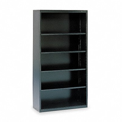 Bookcase 68 H Steel 5 Shelf Black MPN:B-66BK