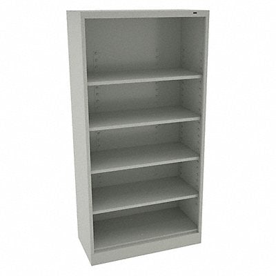 Bookcase Width 36 In 5 Shelf Grey MPN:BC18-72 LIGHT GREY