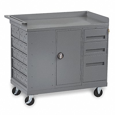 Mobile Cabinet Bench Steel 48 W 25 D MPN:MB-3-2545