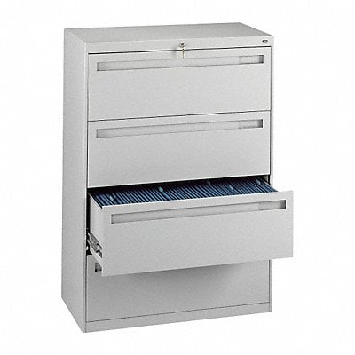 File Cabinet 36 in 4 Drawer Grey MPN:LPL3648L40 LGHT GREY